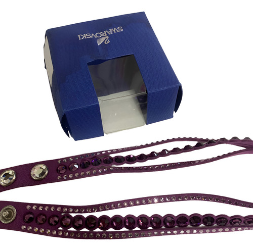 Brazalete Pulsera Swarovski Slake Scar Morado Ed Limitada Morado 40 Cm 1.067 M (Usado)