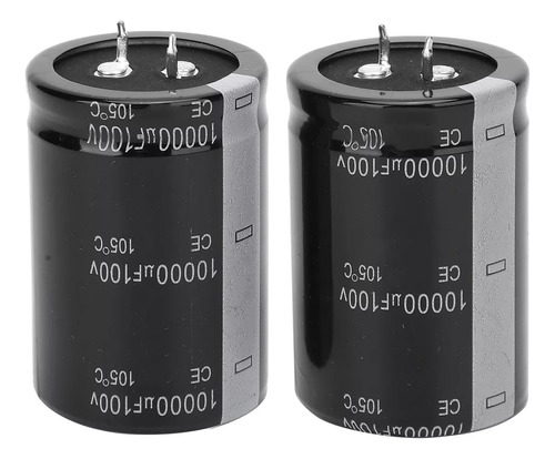 Condensador Electrolítico 10000uf 100v 2 Piezas 35x50 Mm
