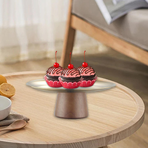 Plato De Postre, Plato De Servicio, Acero 23cmx8cm