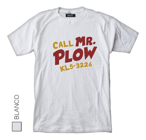 Remera Los Simpson Mr Plow Don Barredora Estampada Algodon