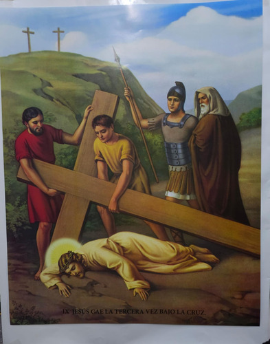 Poster Decorativo Viacrucis 5 Juegos 40x50