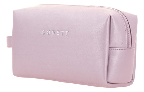 Cosmetiquera Grande Gorett Chenson Carolina Color Nude Diseño De La Tela Liso