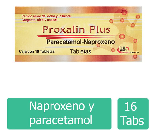 Proxalin Plus 250 Mg / 300 Mg Caja Con 16 Tabletas
