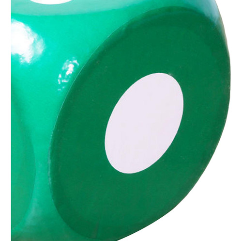 Dados De Espuma De 6 Lados Para Enseñanza De Verde
