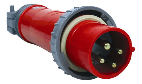 Plug Macho Poliamida 6.6 3p+t 32a 380/440v Vermelho Ip67 Ste