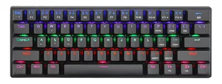 Teclado T-dagger Arena Rainbow Spanish T-tgk321-br Black Color del teclado Negro Idioma Español Latinoamérica