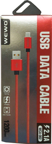 Cable Samsung Micro Usb Wewo Calidad A++ Recubierto En Tela 