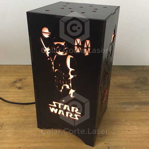 Lampara Velador Infantil Luz De Noche Star Wars