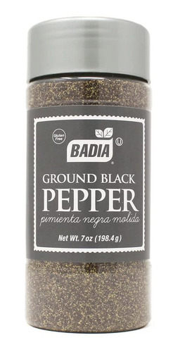 Pimienta Negra Molida 198,4gr - Ground Black Pepper Badia