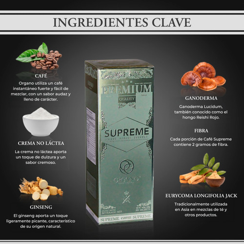 Organo | Café Latte 20u + Café King 25u + Café Supreme 20u