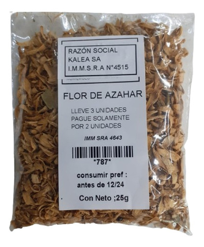 Flor De Azahar 25g Lleve 3 Pague Solo 2