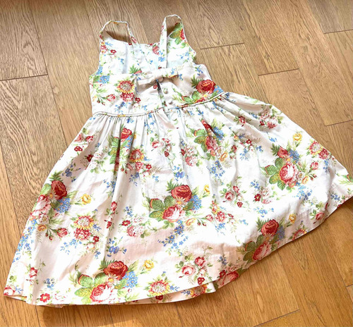 Vestido Hermoso Floreado Talle 6 Importado Polo Ralph Lauren