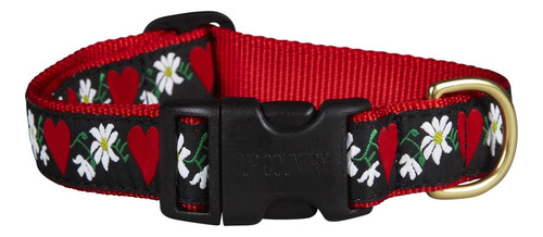 Collar Para Perro Up Country Con Corazones Y Flores Pequeño