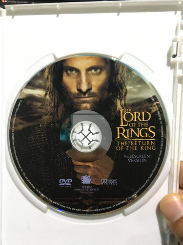 El Señor De Los Anillos El Regreso Del Rey Dvd Original (Usado)