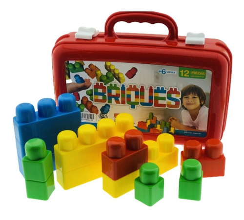 Valija De Bloques Briques X 12 Unidades Irv Toys 0272