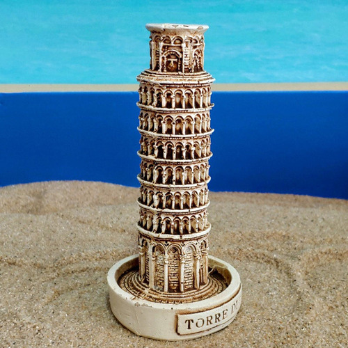 Z Torre De Pisa Construção Europeia Miniatura Resina