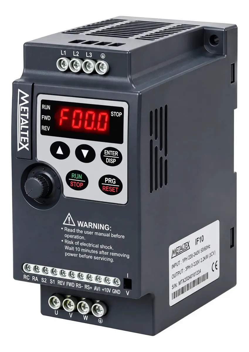 Inversor de Frequência Metaltex IF10-205-1 5CV Monofásico Saída Trifásica
