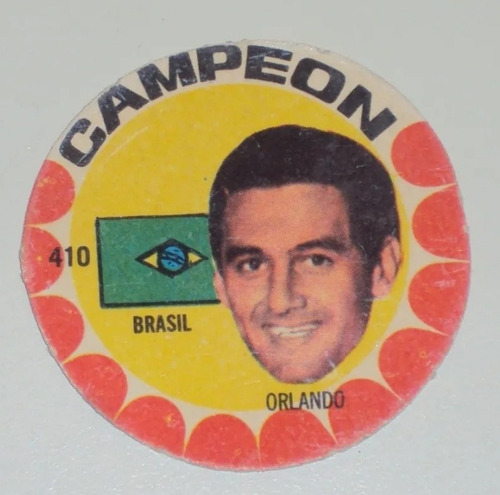 #f Figurita Album Campeon 1966 - N° 410 Orlando Brasil 