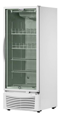 Refrigerador Fricon con pantalla vertical para bebidas, 565 l, color blanco