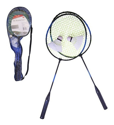 Raquete Badminton Esporte Com 2 Raquetes 2 Petecas E Bolsa