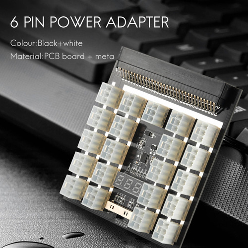 Adaptador De Corriente Pci-e De 12 V Y 21 X 6 Pines, Fuente