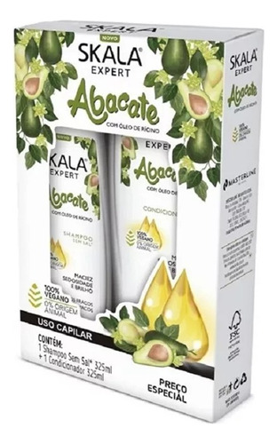 Shampoo Y Acondicionador Skala Abacate, Aguacate