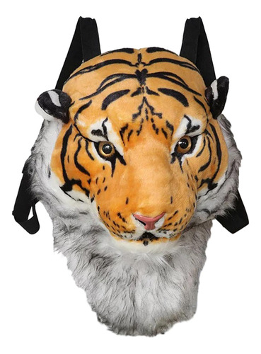 Bolsa De Ombro Com Cabeça De Tigre Recheada, Mochila Para