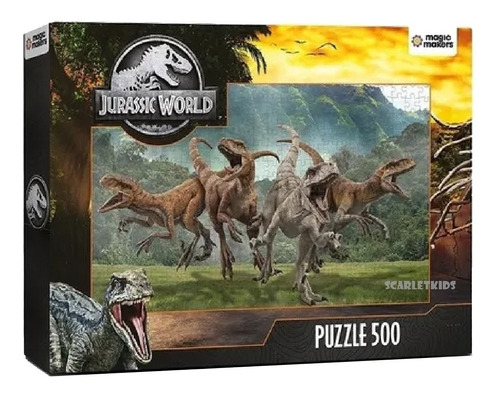 Puzzle Rompecabezas Jurassic World 500 Piezas Dinosaurios