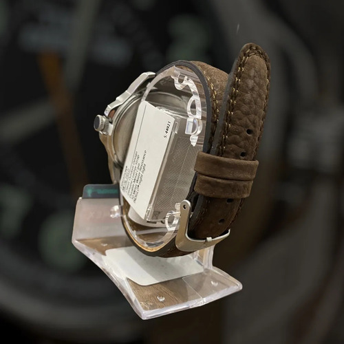 Reloj Hombre Timex Correa De Piel Luz Indiglo T449219j Resistencia Al Agua 50m