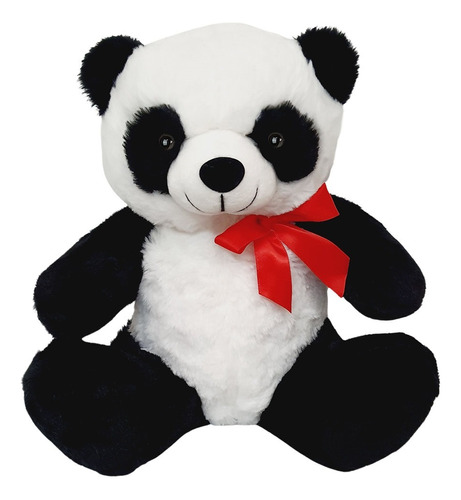 Urso Panda De Pelúcia 30cm - Sentado