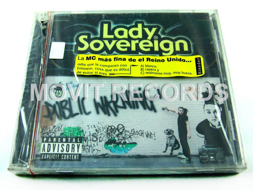 Lady Sovereign Public Warning Cd Nuevo Y Sellado Ed 2006