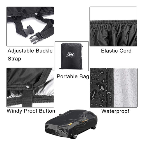 Fundas Completas Para Automóvil Sedán, Impermeables, Para To