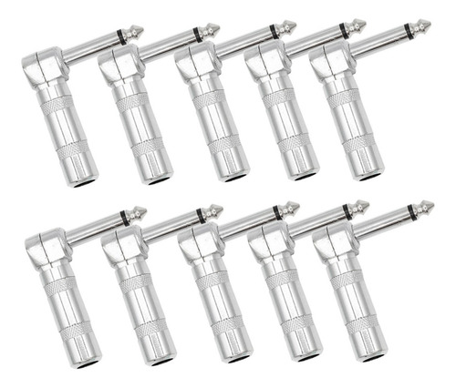 Imagem 1 de 6 de Kit 10 Plug Conector Star Cable P10 L Mono