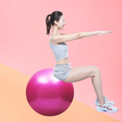 Imagen 4 de 9 de Pelota Balón Yoga Pilates Con Inflador