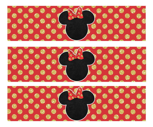 Kit Imprimible Cumpleaños Minnie Mouse Rojo