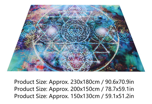 Tapiz De Pared Con Patrón De Geometría Abstracta De Poliéste