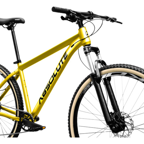 Bike Aro 29 Absolute Nero 5 12v Shimano Deore F. Hidráulico Cor Amarelo