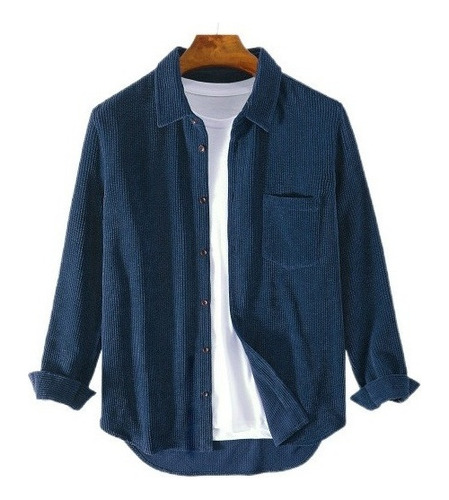 Chaqueta De Pana Con Mangas Comprimidas Para Hombre