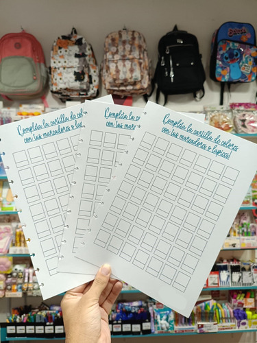 Repuestos 3 Cartilla Colores Cuaderno Inteligente Dibujo A4