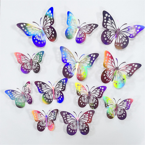 Cyt Adesivos Parede Borboleta Em Forma T,