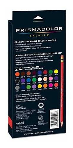 Imagen 6 de 10 de Lapiz De Color Borrable Prismacolor Col-erase, 24 Unidades