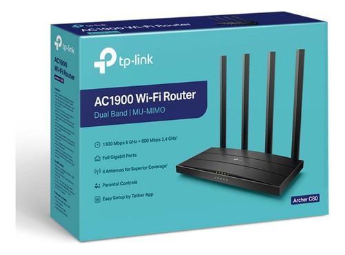 Router Tp-link Archer C80 Dual Band Gigabit Ac1900