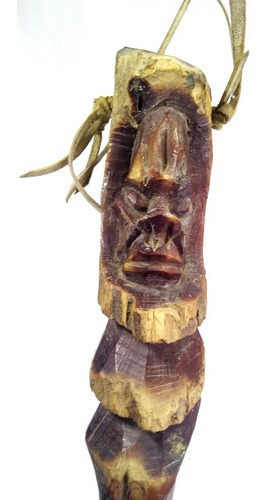 Imagem 3 de 6 de Antiga Espada Esculpida Em Madeira Tribo Africana 974 Rrdeco
