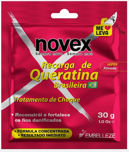 Recarga Capilar  De Quiratina Novex 30g