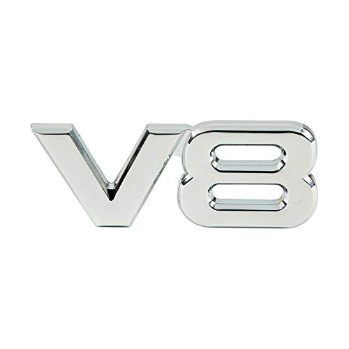 Emblema Metálico 3d V8 Camión, Insignia Adhesiva De C...