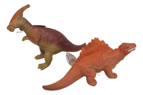 Dinosaurios De Plastico Blando De 25 Cm Ft 629/4 Combo X 2 U