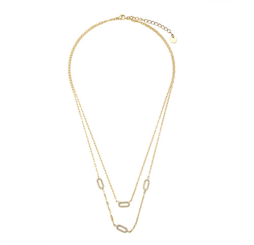 Collar Y Dije Enso Para Mujer Ejn3364g Dorado