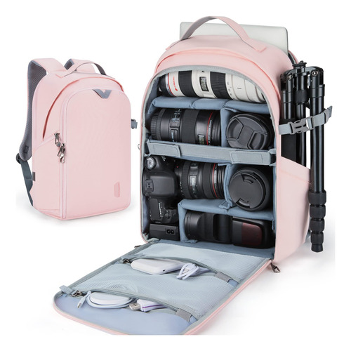 Bagsmart Camera Backpack, Dslr Slr Bolsa D B09fjw23tt_200424