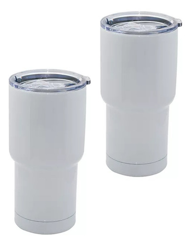 Vaso Viajero Termo Acero Inox Para Sublimar 20oz (5 Pzas) Color Blanco VASO VIAJERO 20 OZ
