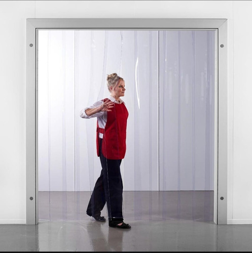 Cortina Sanitaria Pvc 140x200 Cm Para Refrigeración Cristal